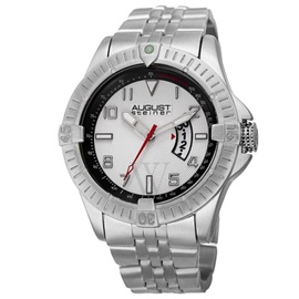 August Steiner MEN'S Alloy Silver Dial Watch AS8185SS