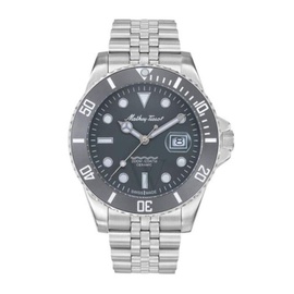 Mathey-Tissot MEN'S Mathy Ceramic Stainless Steel Grey Dial Watch H901CRAS