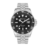 Mathey-Tissot MEN'S Mathy Ceramic Stainless Steel Black Dial Watch H901CRAN