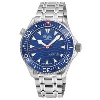 Gevril MEN'S Hudson Yards Stainless Steel Blue Dial Watch 48831B