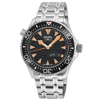Gevril MEN'S Hudson Yards Stainless Steel Black Dial Watch 48833B