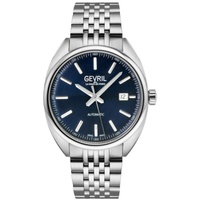 Gevril MEN'S Five Points Stainless Steel Blue Dial Watch 48701