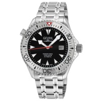 Gevril MEN'S Hudson Yards Stainless Steel Black Dial Watch 48820