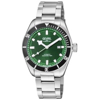 Gevril MEN'S Yorkville Stainless Steel Green Dial Watch 48606