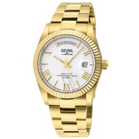 Gevril MEN'S West Village Stainless Steel White Dial Watch 48952B
