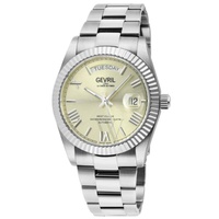Gevril MEN'S West Village Stainless Steel Champagne Dial Watch 48951B