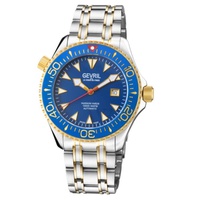 Gevril MEN'S Hudson Yards Stainless Steel Blue Dial Watch 48803