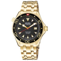 Gevril MEN'S Hudson Yards Stainless Steel Black Dial Watch 48804