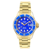 Gevril MEN'S Wallstreet Stainless Steel Blue Dial Watch 4854A