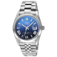 Gevril MEN'S West Village Fusion Elite Stainless Steel Blue Dial Watch 48963B