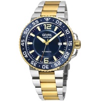 Gevril MEN'S Riverside Stainless Steel Blue Dial Watch 46700