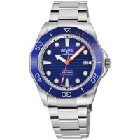 Gevril MEN'S Pier 90 Stainless Steel Blue Dial Watch 49101