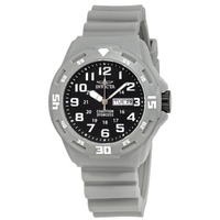 Invicta MEN'S Coalition Forces Silicone Black Dial Watch 25325
