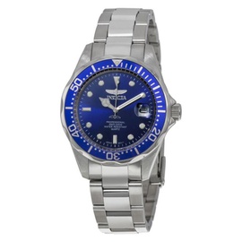 Invicta MEN'S Pro Diver Stainless Steel Blue Dial Watch 9204