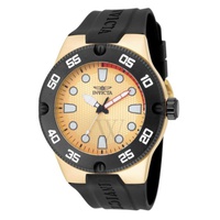 Invicta MEN'S Pro Diver Silicone Gold-tone Dial Watch 18024
