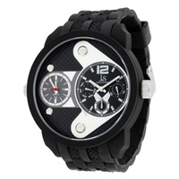Joshua And Sons MEN'S Silicone Black Textured Dial JS52BK