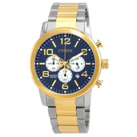Citizen MEN'S Chronograph Stainless Steel Blue Dial Watch AN8059-56L