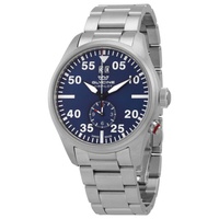 Glycine MEN'S Airpilot Chronograph Stainless Steel Blue Dial Watch GL0362