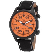 Glycine MEN'S Airpilot GMT Fabric Orange Dial Watch GL0436