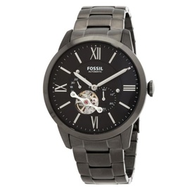 Fossil MEN'S Townsman Auto Stainless Steel Black Dial Watch ME3172
