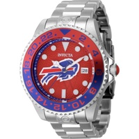 Invicta MEN'S NFL Stainless Steel Red Dial Watch 45033