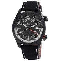 Glycine MEN'S Airpilot GMT 44 Fabric Black Dial Watch GL0435