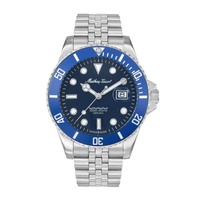 Mathey-Tissot MEN'S Mathy Ceramic Stainless Steel Blue Dial Watch H901CRABU