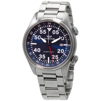 Glycine MEN'S Airpilot GMT Stainless Steel Blue Dial Watch GL0348