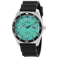 Citizen MEN'S Polyurethane Turquoise Dial Watch AW1760-14X