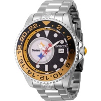 Invicta MEN'S NFL Stainless Steel Yellow and Black Dial Watch 45024