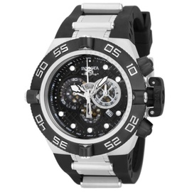 Invicta MEN'S Subaqua Noma IV Chronograph Rubber with Stainless Steel links Black Dial Watch 6564