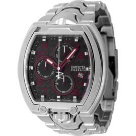 Invicta MEN'S Reserve Chronograph Stainless Steel Black Dial Watch 45193