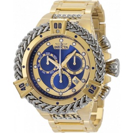 Invicta MEN'S Bolt Chronograph Stainless Steel Blue Dial Watch 35573