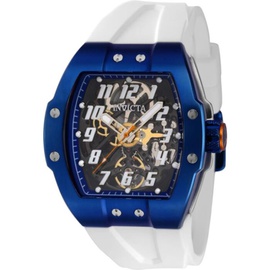 Invicta MEN'S S1 Rally Silicone Transparent and Blue Dial Watch 43517