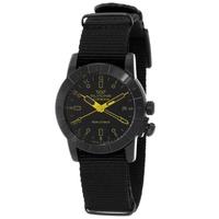 Glycine MEN'S Airman Contemporary Worldtimer Nylon Black Dial Watch GL1029