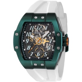 Invicta MEN'S S1 Rally Silicone Transparent and Green Dial Watch 43519