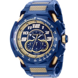 Invicta MEN'S S1 Rally Chronograph Glass Fiber and Stainless Steel Blue Dial Watch 43795