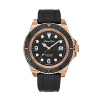 Mathey-Tissot MEN'S Mathy Design Silicone Black Dial Watch H909PN