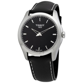 Tissot MEN'S Couturier Leather Black Dial Watch T0354461605102