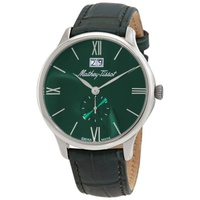 Mathey-Tissot MEN'S Edmond Genuine Leather Green Dial Watch H1886QAV