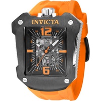 Invicta MEN'S S1 Rally Silicone Gunmetal and Black Dial Watch 41663
