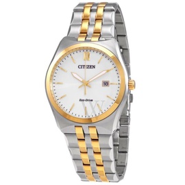 Citizen MEN'S Corso Stainless Steel White Dial Watch BM7334-58B