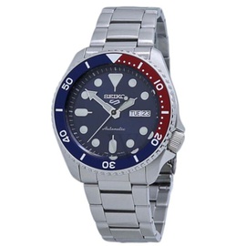 Seiko MEN'S 5 Sports Stainless Steel Blue Dial Watch SRPD53K1