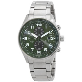 Citizen MEN'S Chronograph Stainless Steel Green Dial Watch CA0770-72X