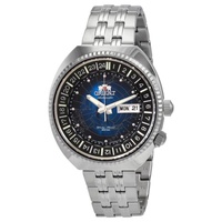 Orient MEN'S Revival Stainless Steel Blue Dial Watch RA-AA0E03L19B