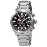 Citizen MEN'S Chronograph Stainless Steel Black Dial Watch CA0730-85E