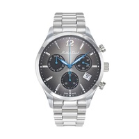 Mathey-Tissot MEN'S Urban Chrono Chronograph Stainless Steel Black Dial Watch H411CHAN