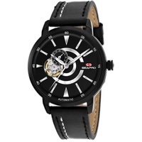 Seapro MEN'S Elliptic Leather Black Dial Watch SP0142