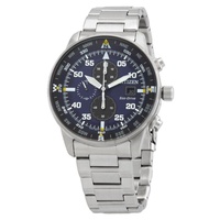 Citizen MEN'S Chronograph Stainless Steel Blue Dial Watch CA0690-88L