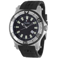 Calibre MEN'S Hawk Date Rubber Black Dial Watch SC-4H1-04-007